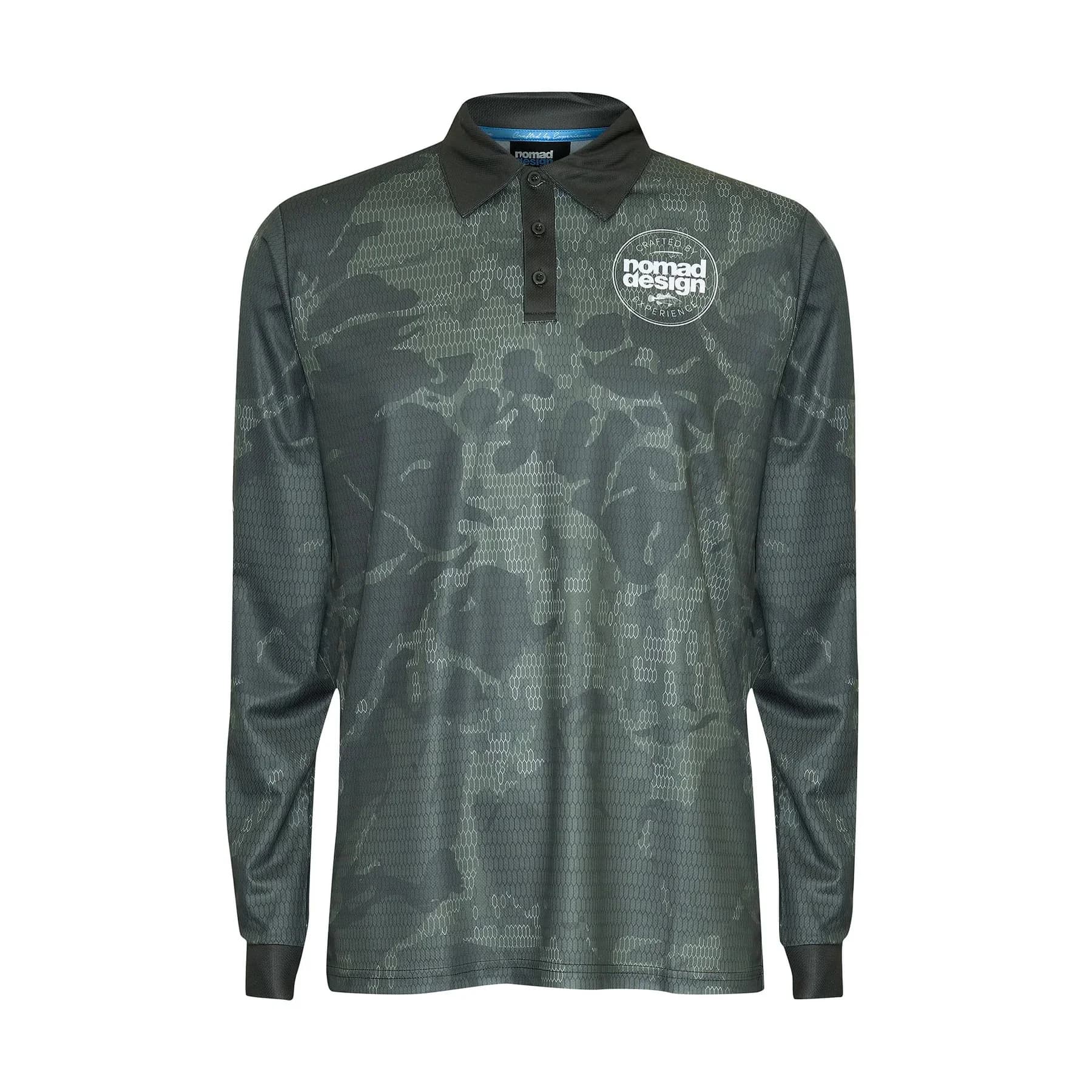 Nomad Design Tech Fishing Shirt Collared - Logo