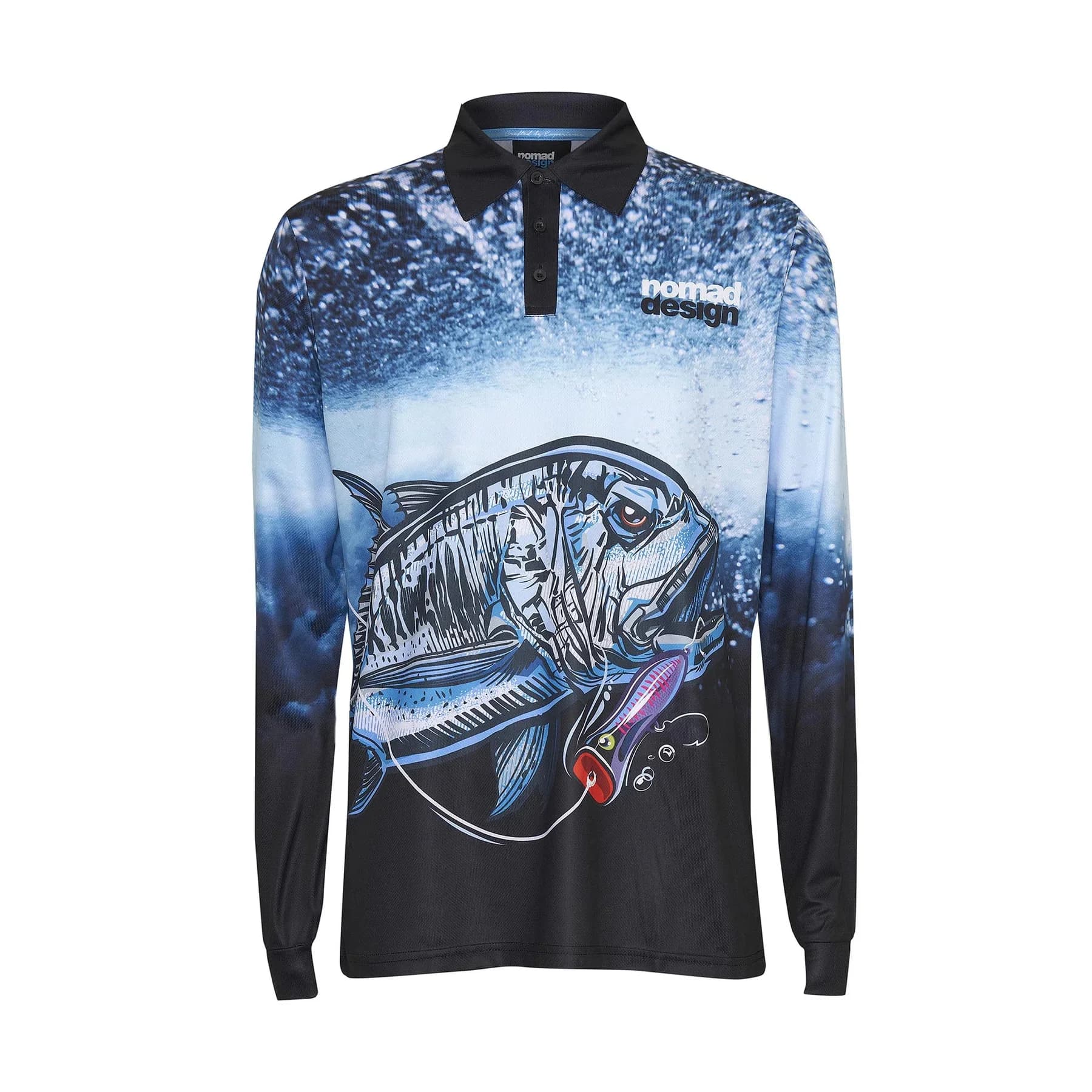 Nomad Design Tech Shirt Collared Gt Hookup Sublimated