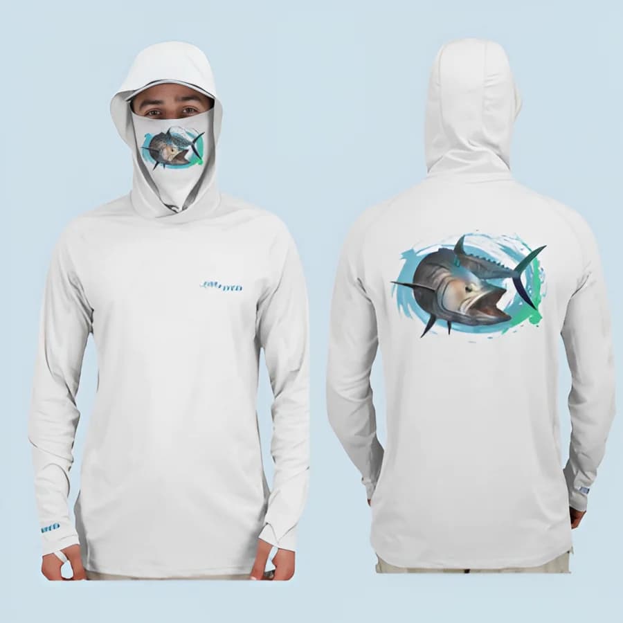 Fish 2 Spear Performance Hoodies - Fierce Kingfish